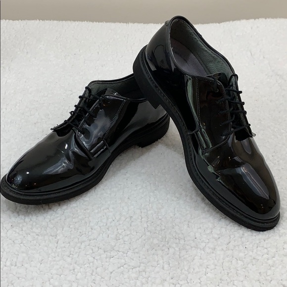 Bates Other - Bates Lite High Gloss Duty Black Oxfords  Size 10